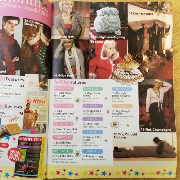 Rare Collectible UK Knitting Magazine Christmas Magazine Christmas Special Issue - Picture 4 of 4